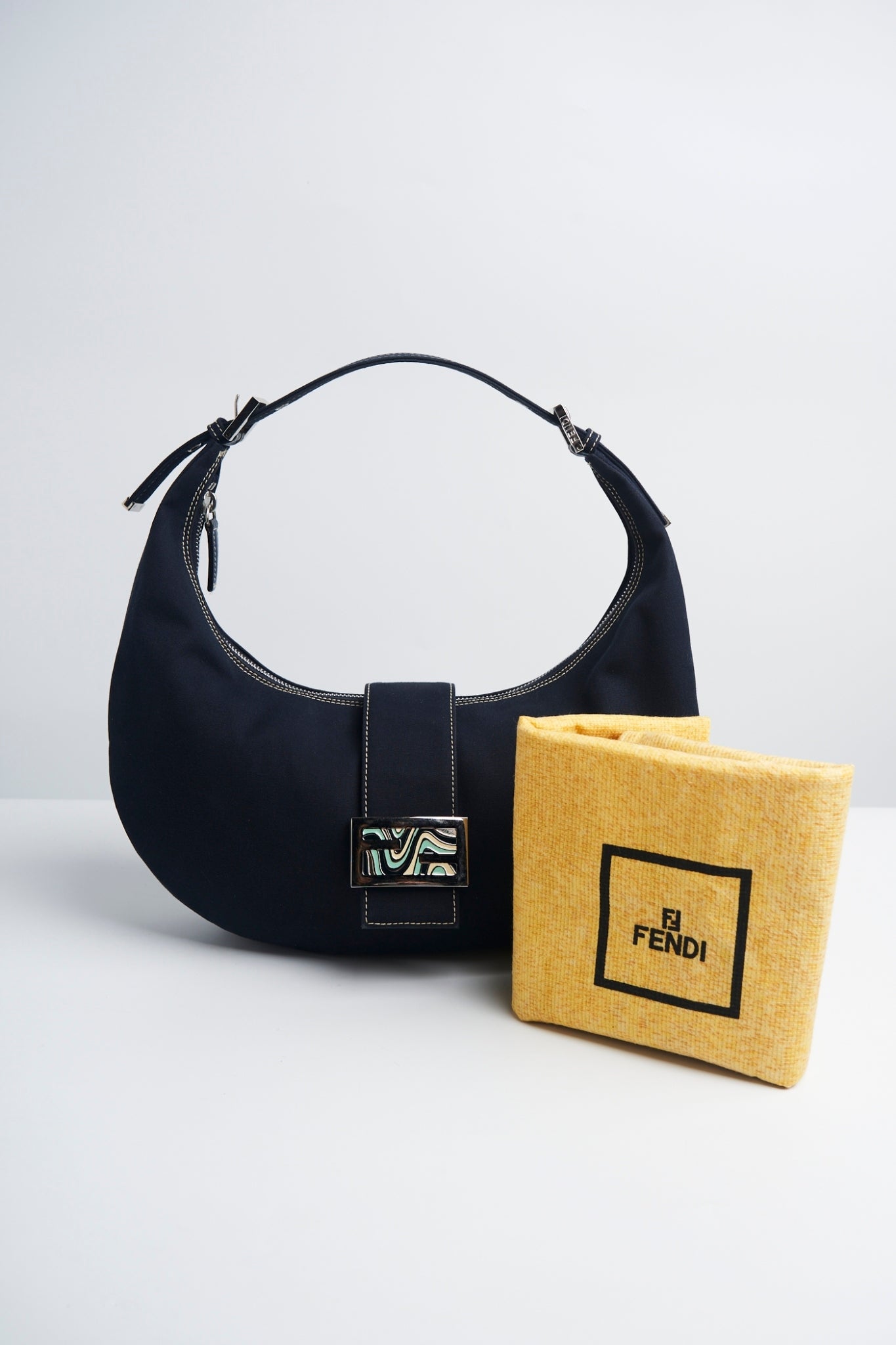 Fendi denim hobo