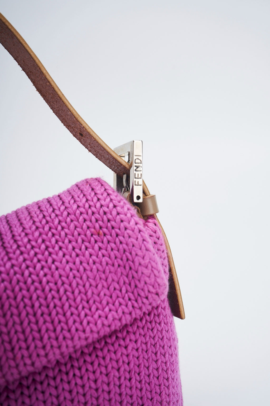 Fendi baguette knit bag
