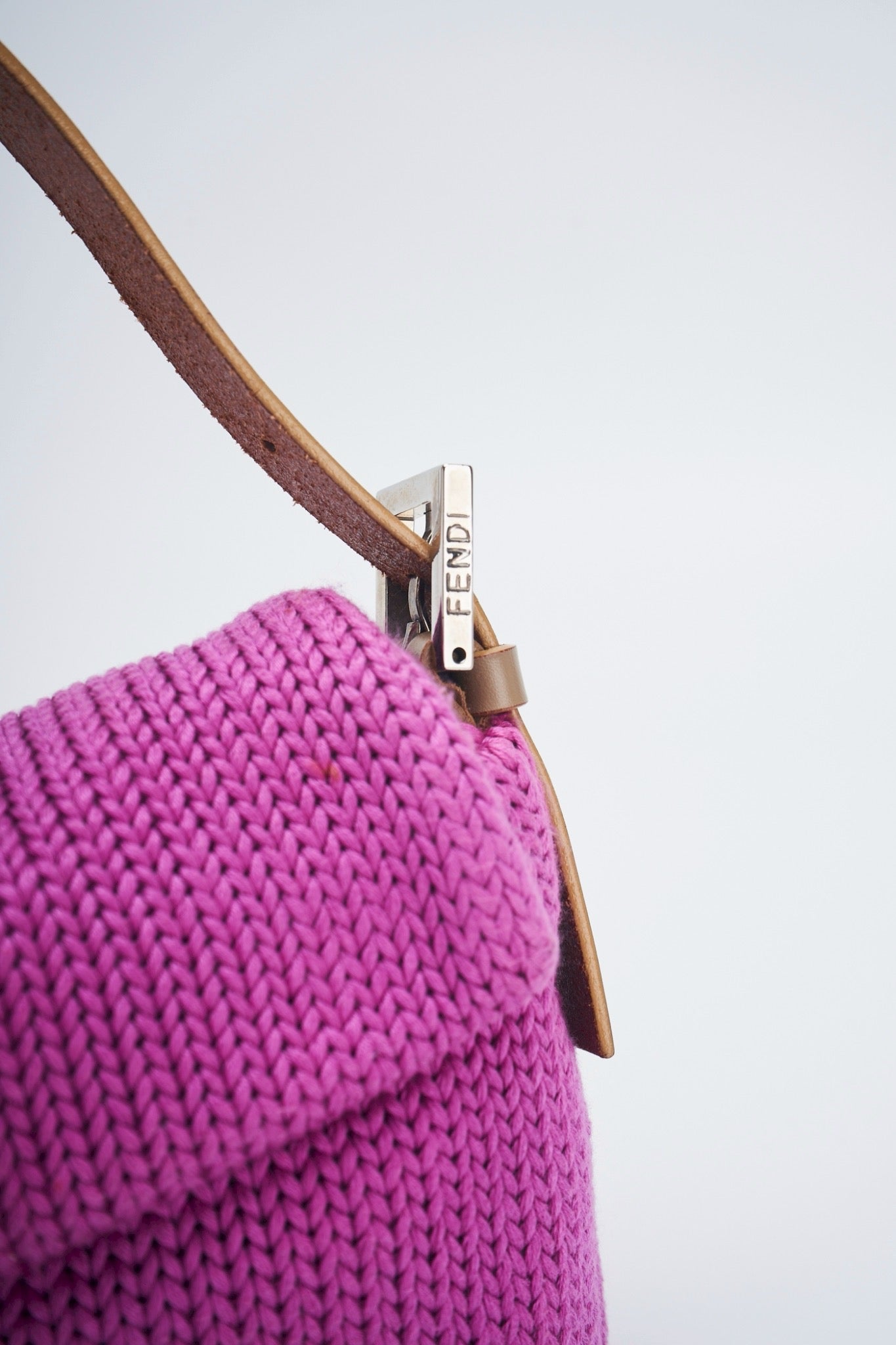 Fendi baguette knit bag