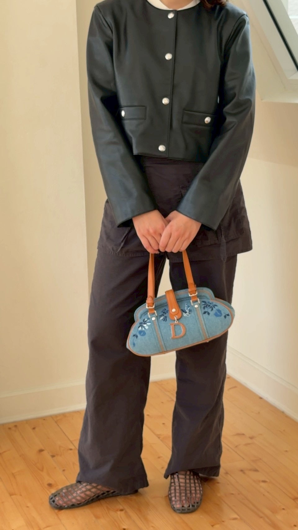 Dior detective denim floral