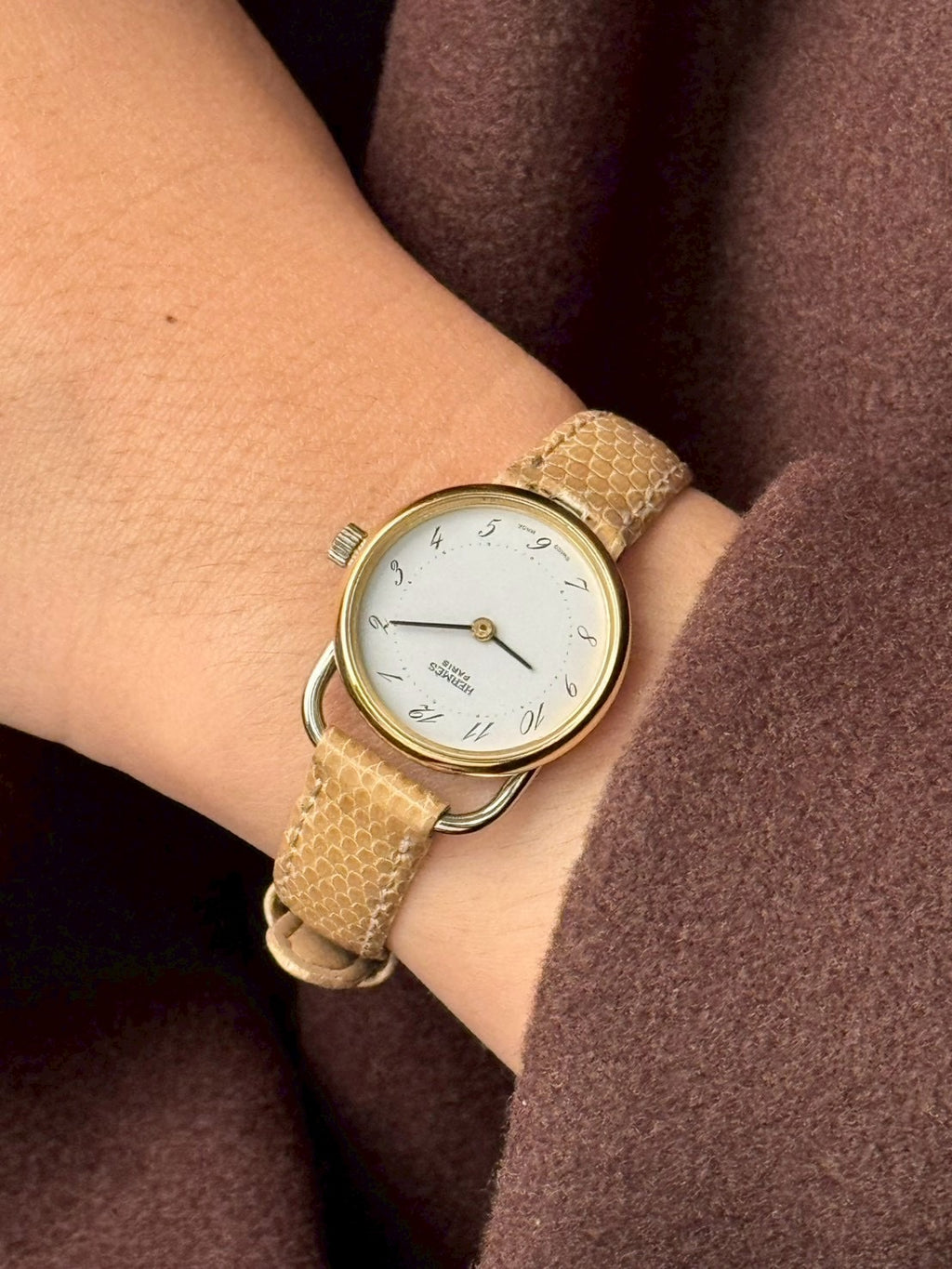 Hermes vintage twoton white c.7923