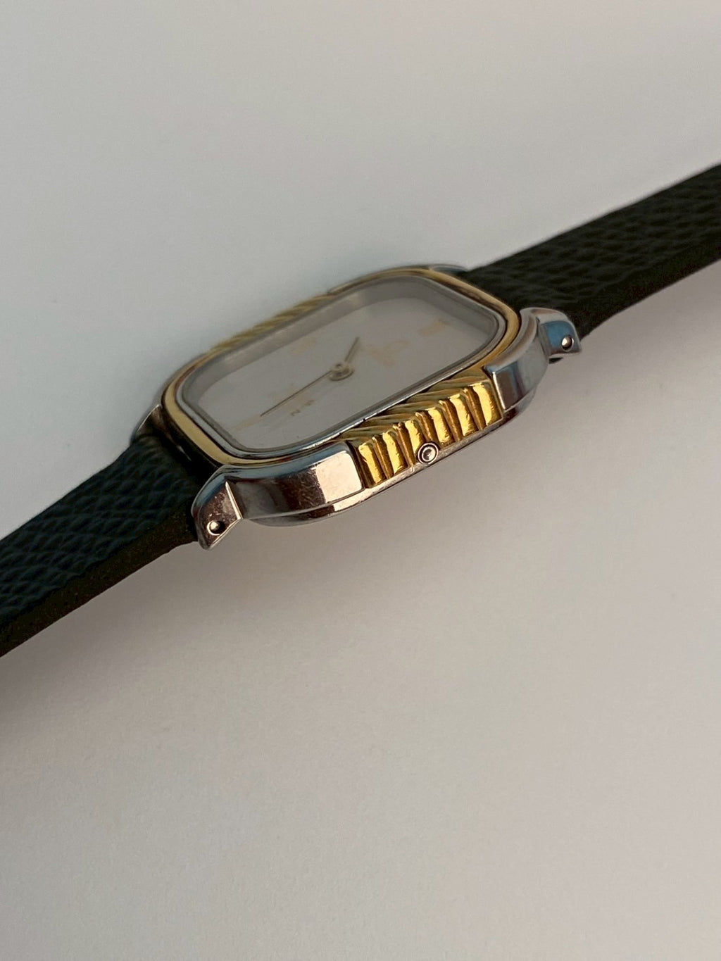 Omega deville white dial twotone 1387
