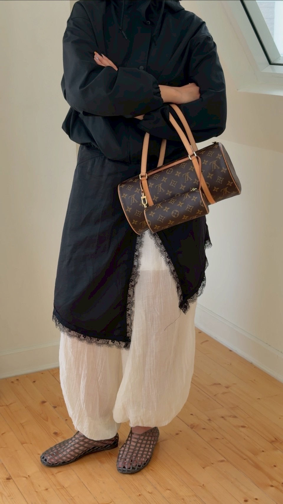 Louis Vuitton papillon with mini bag