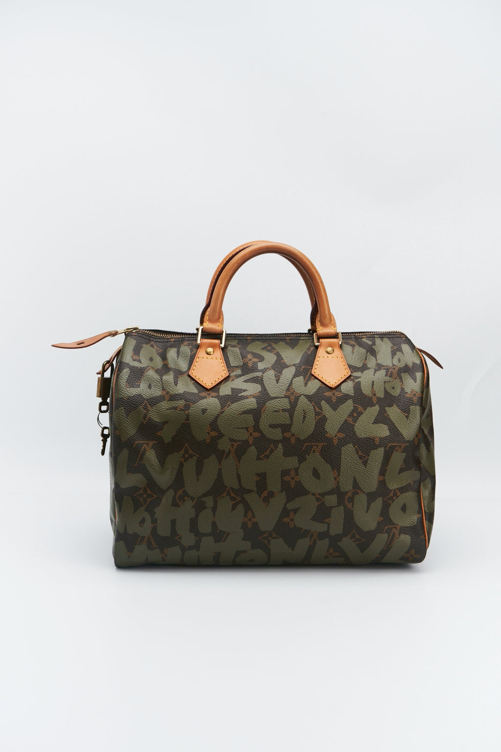 Louis vuitton Khaki Graffiti speedy “30