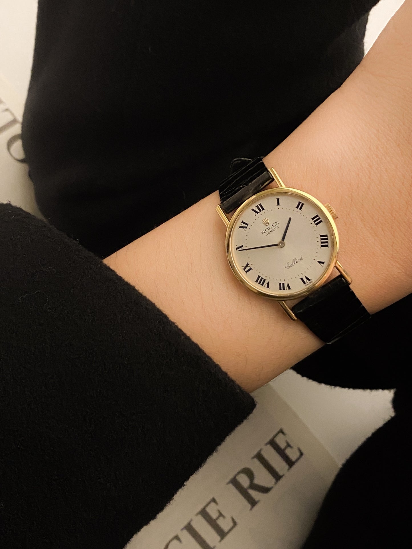 rolex cellini white dial 18k