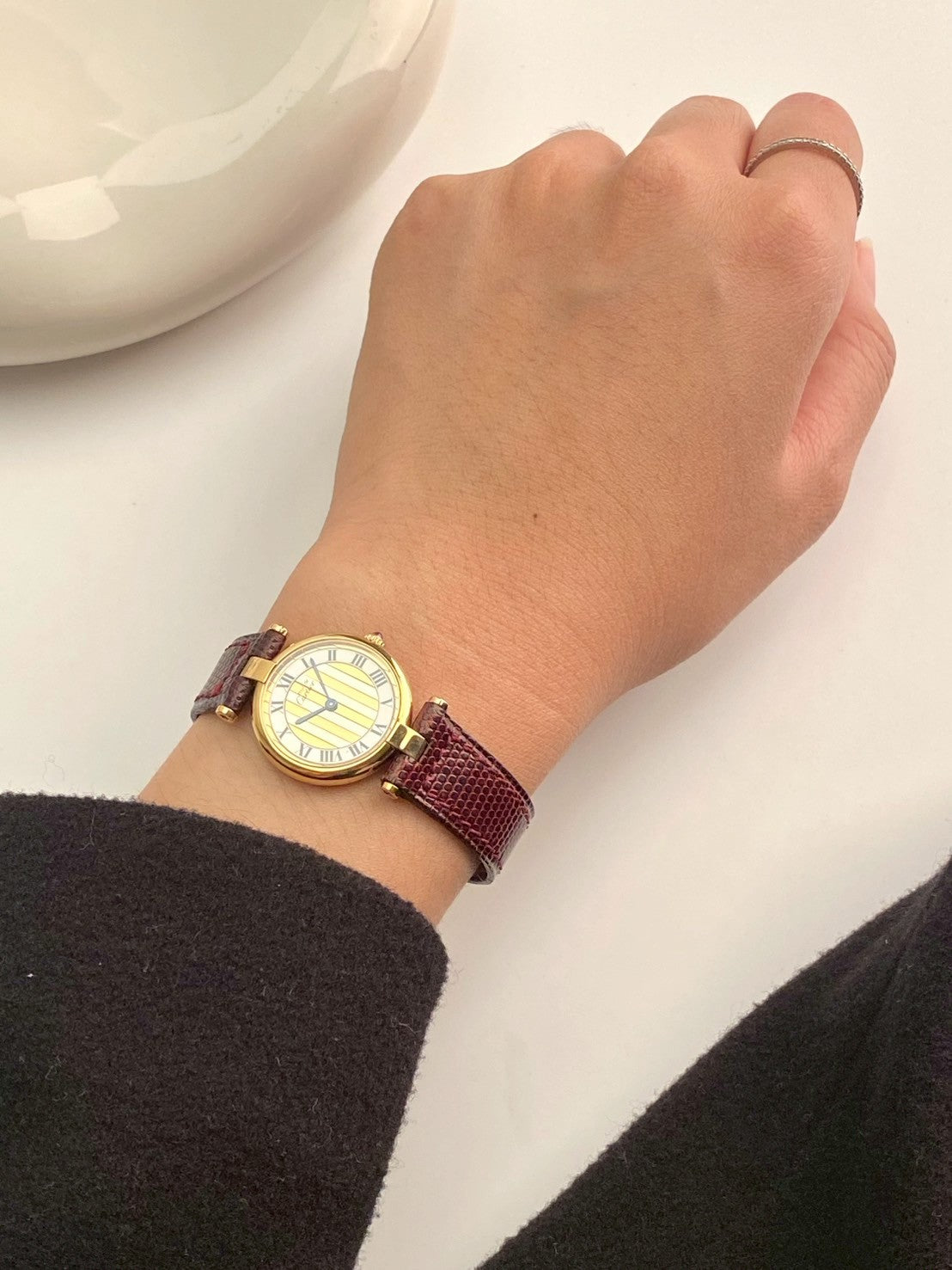 Cartier color dial argent cilcle c.5672