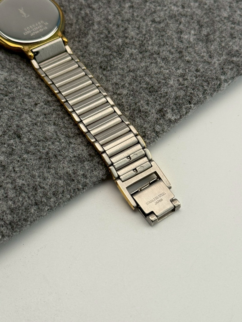 Ysl cream dial two-tone c.0480