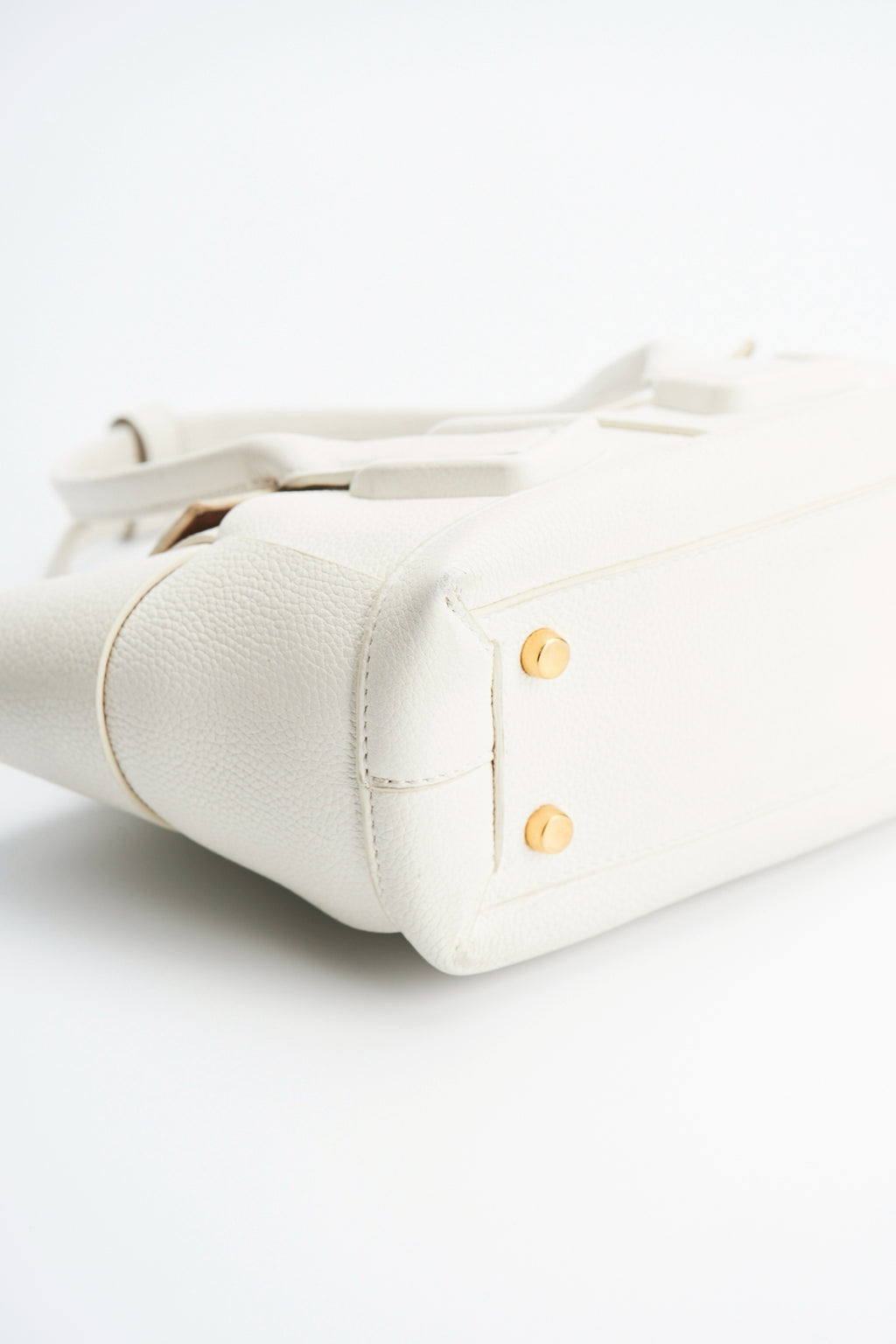 Bottega Veneta arco white bag
