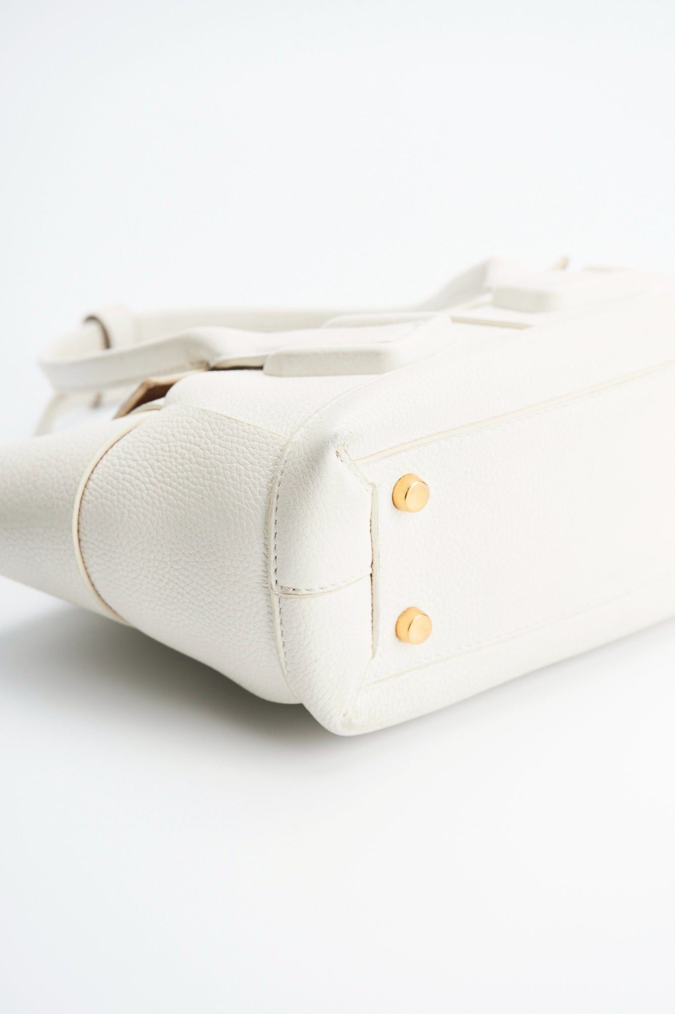 Bottega Veneta arco white bag