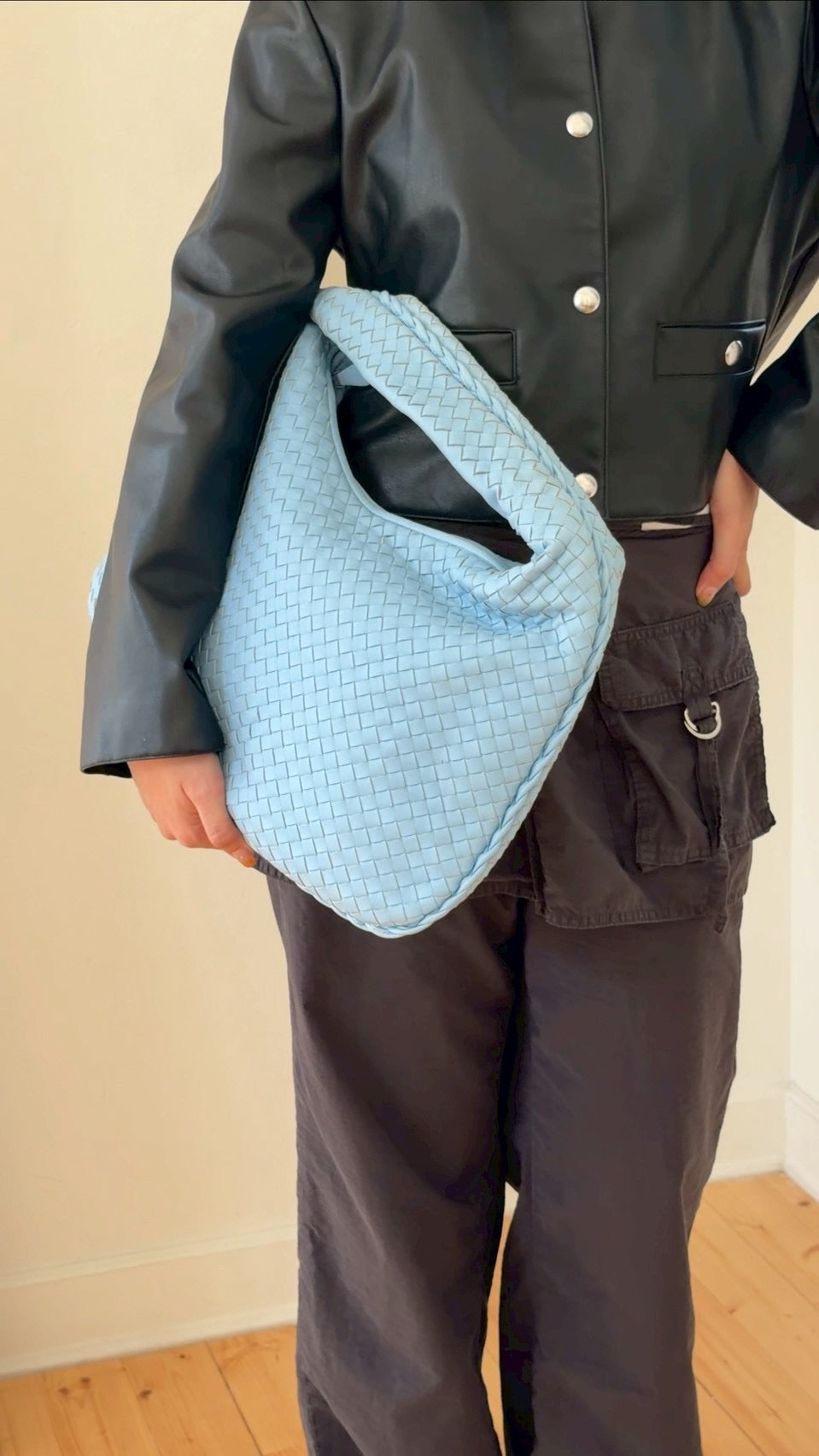 Bottega Veneta hobo blue Large