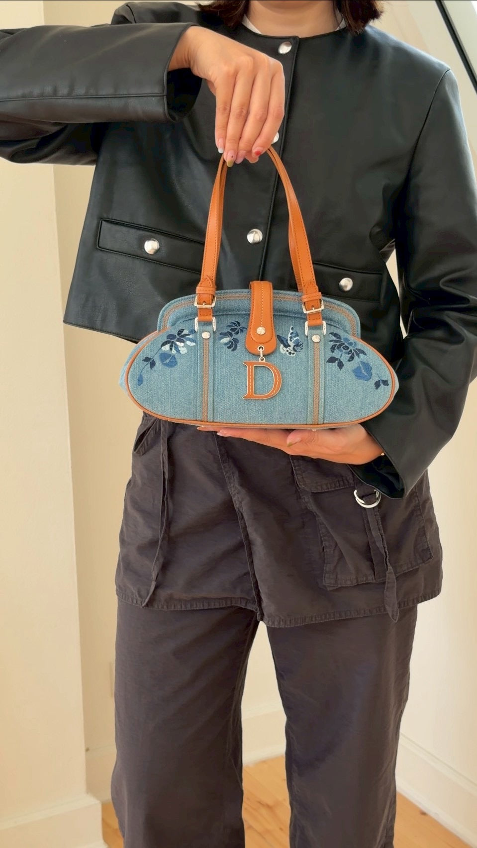 Dior detective denim floral
