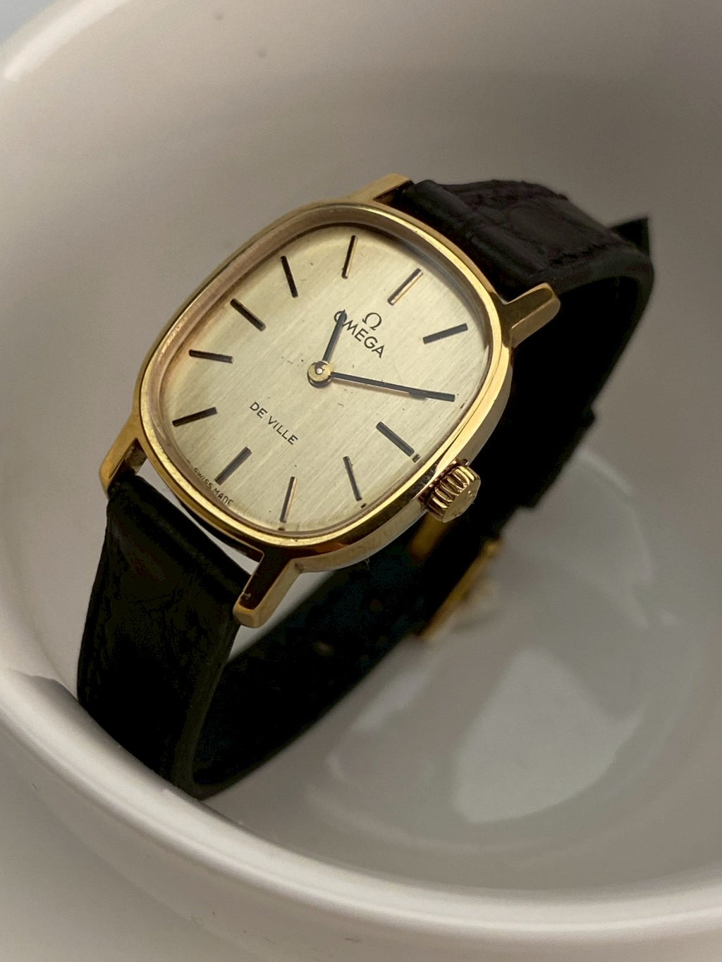 Omega deville gold dial wind up