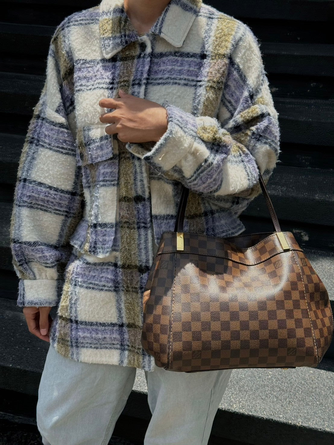 Louis vuitton damier shoulder bag