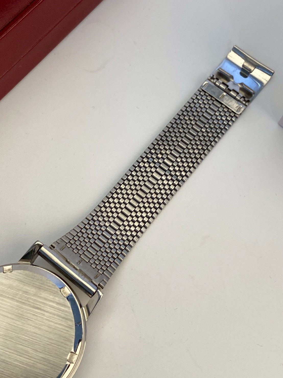 Omega geneve blue dial date watch auto