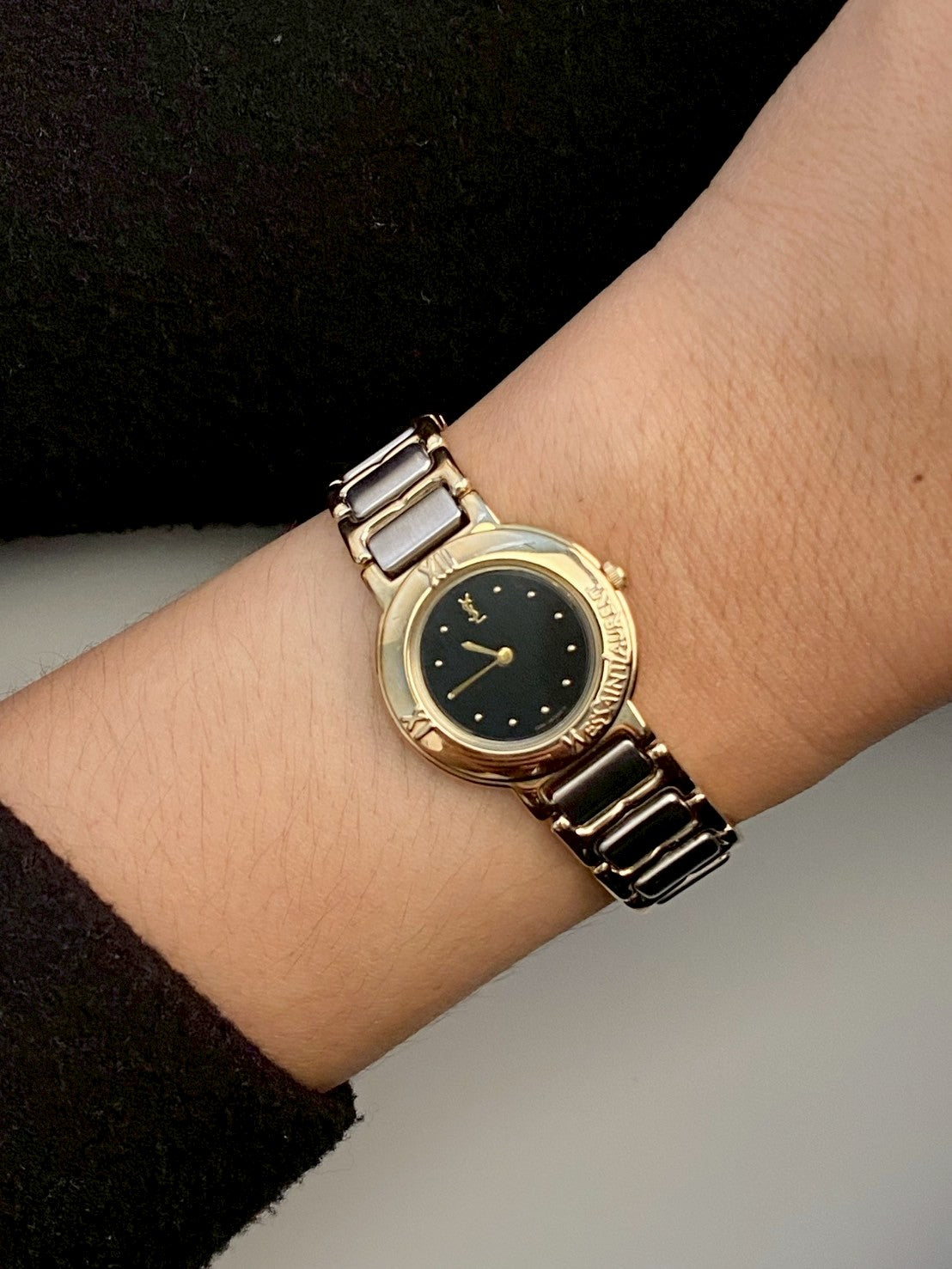 sl black dial twotone watch c.1314
