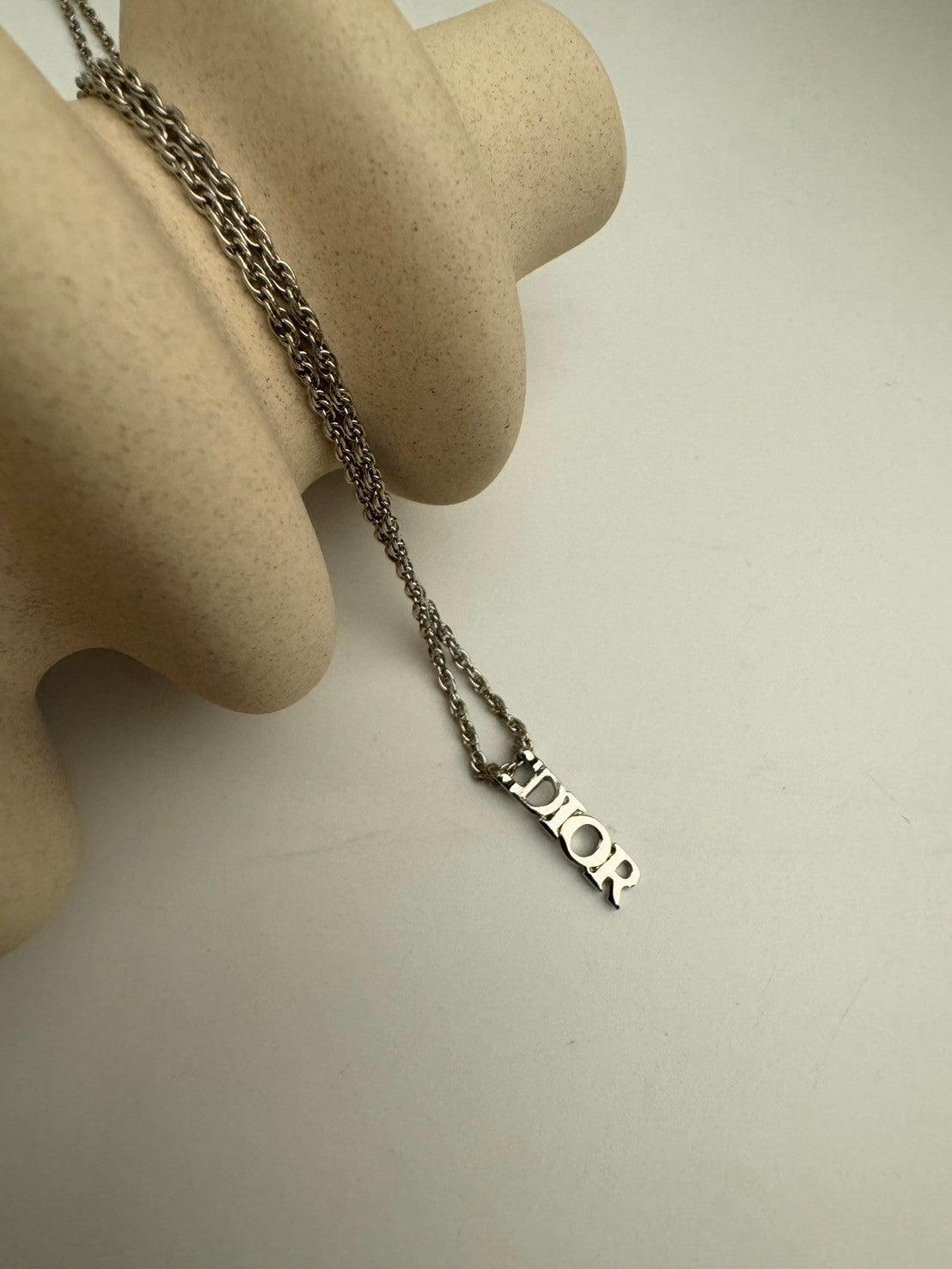Dior silver necklace