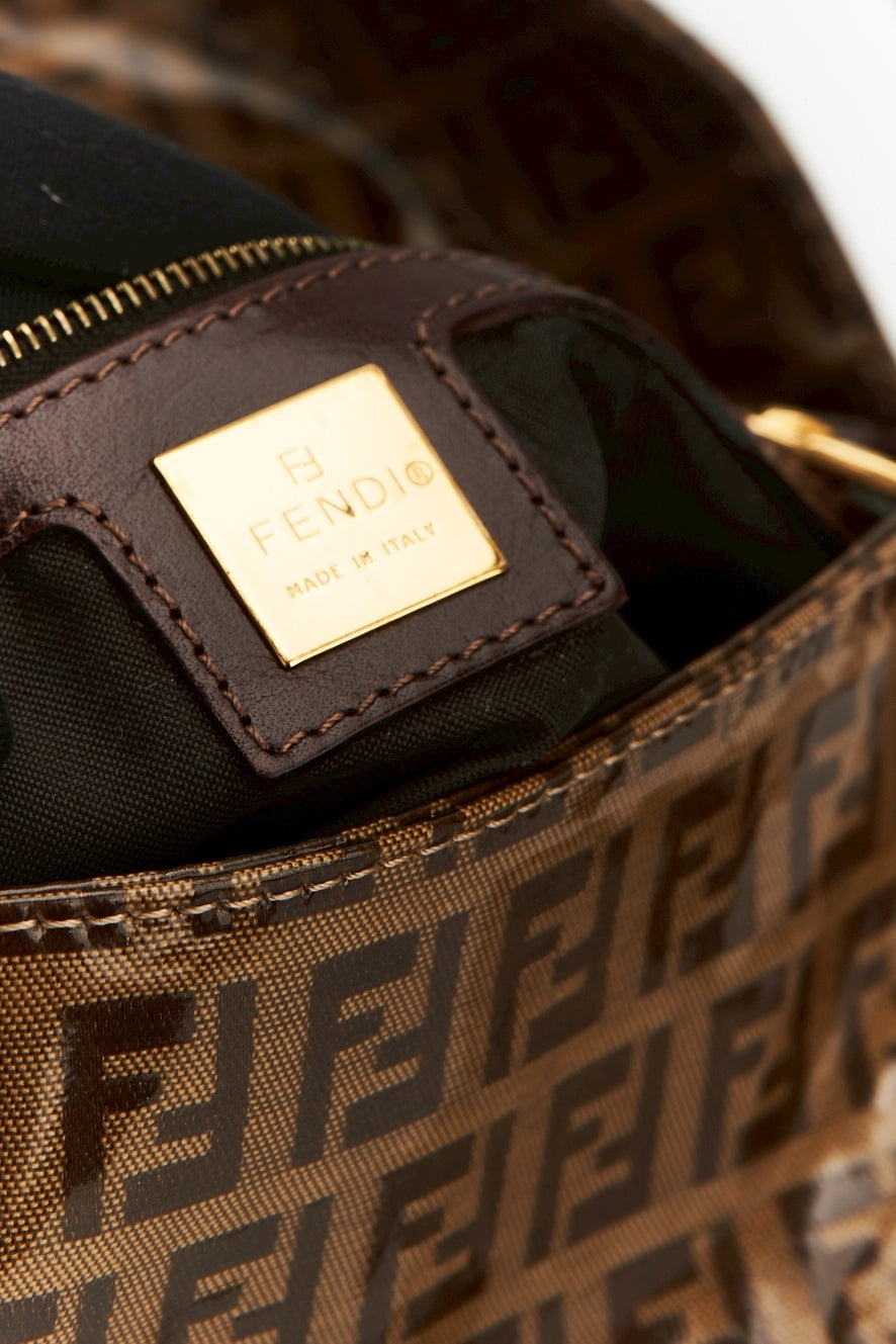 Fendi zucca baguette patent
