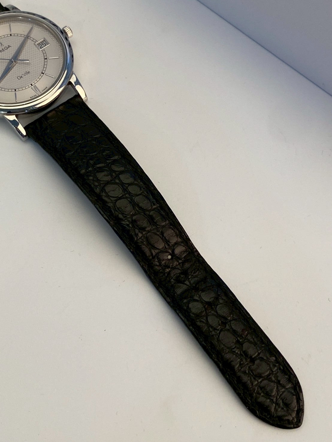 Omega deville date silver watch c.6480