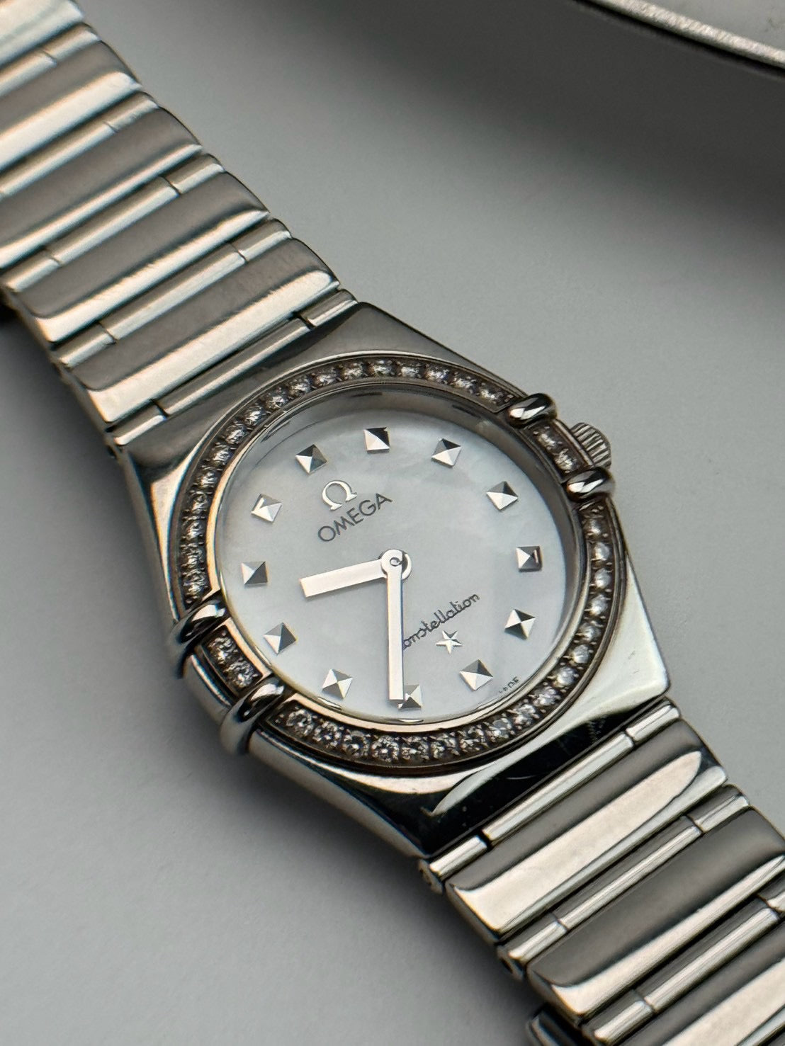 Omega Constellation Diamond Bezel