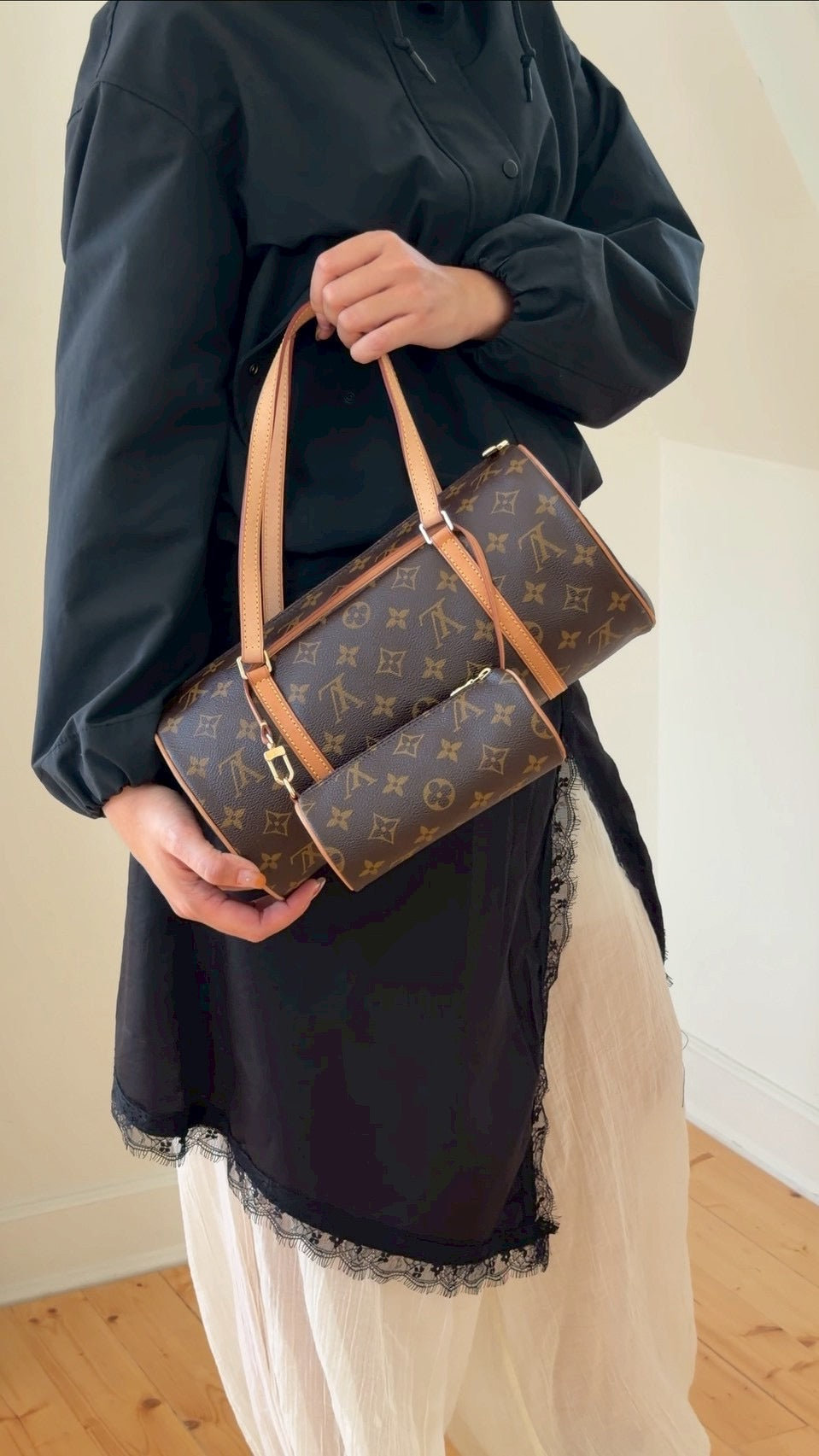 Louis Vuitton papillon with mini bag
