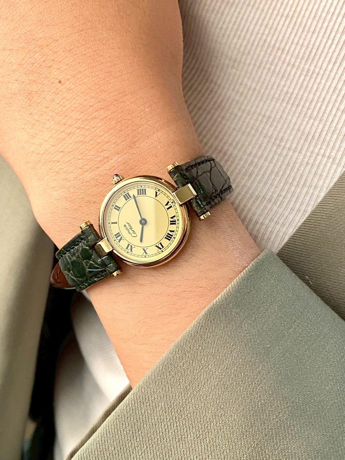 Cartier cream dial argent cilcle c.1750