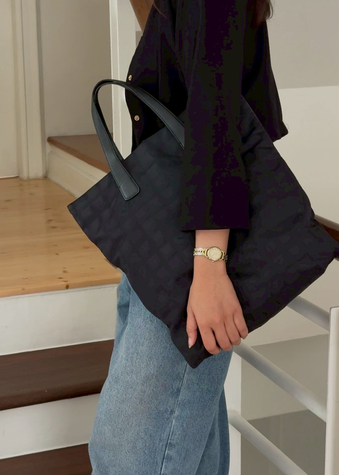 Chanel tavel line tote bag