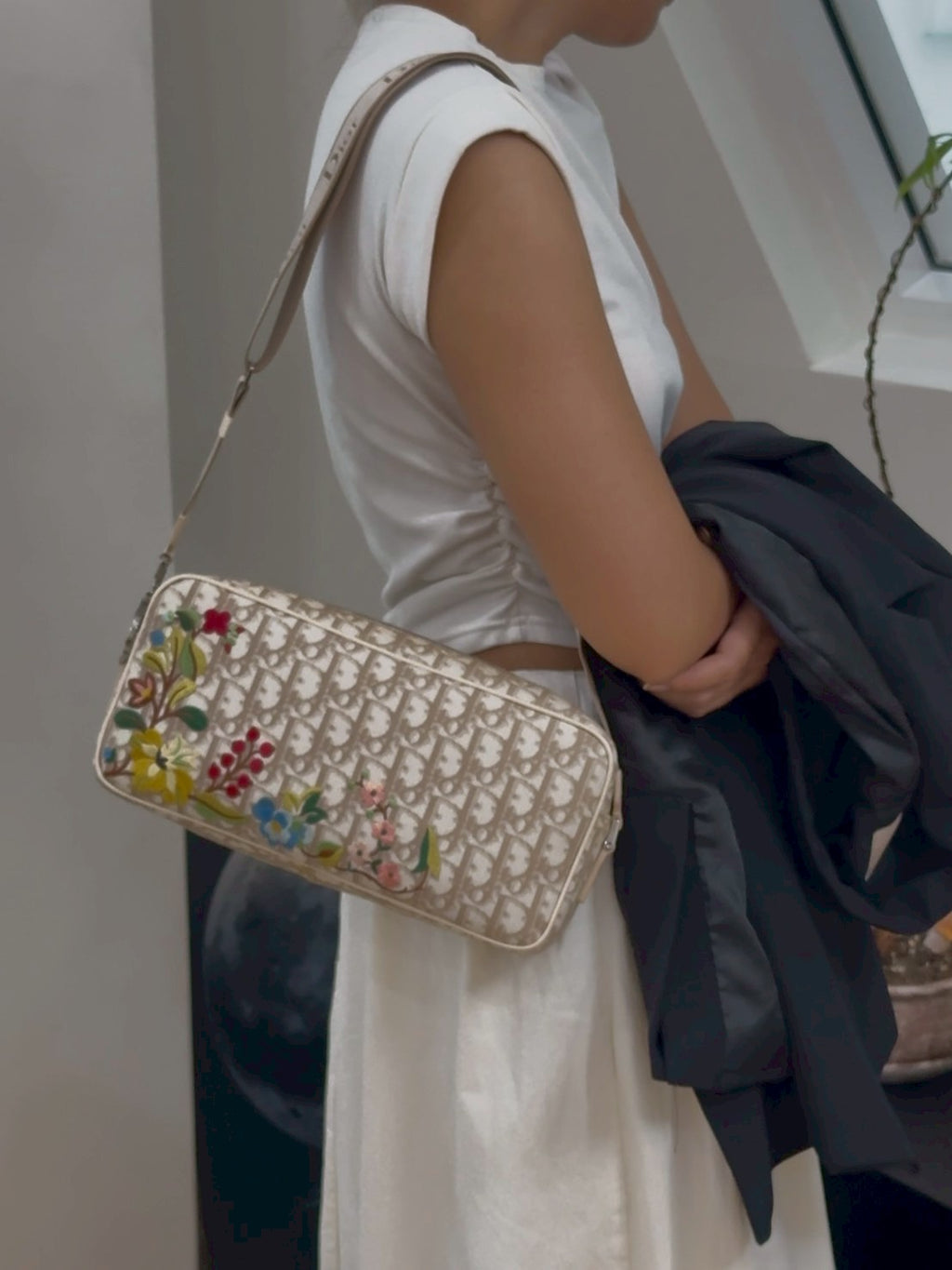 Dior flower crossbody