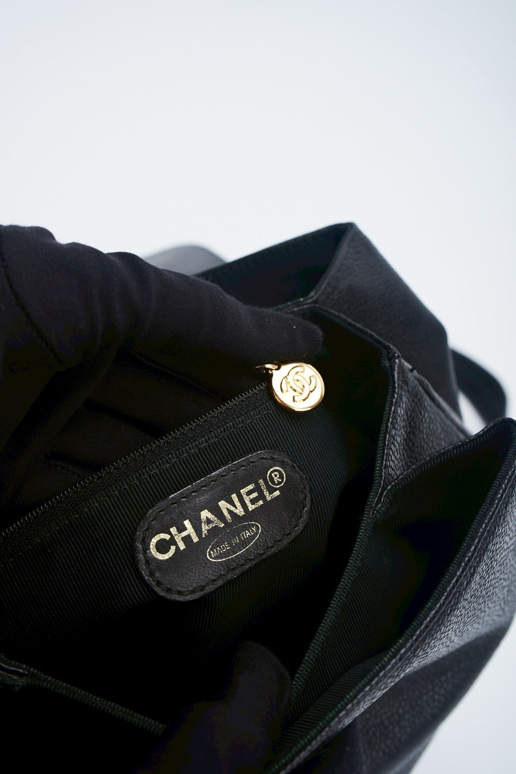 Chanel caviar backpack