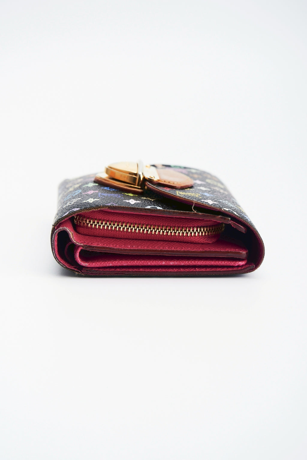 Louis vuitton multicolor black wallet
