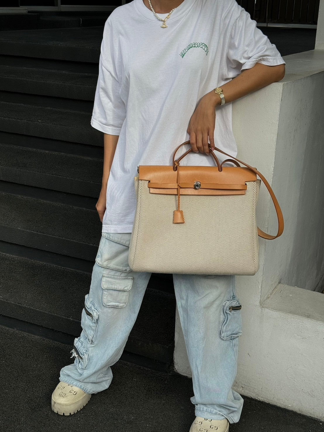 Hermes Herbag"39/49  [vintage]