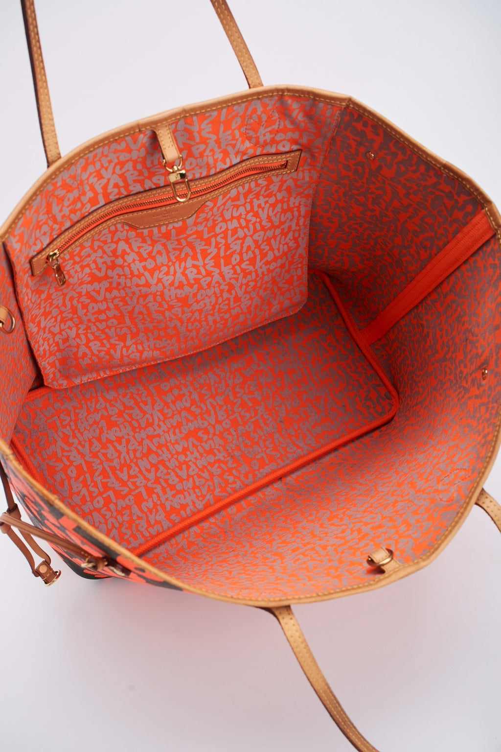 Lv graffiti neverfull orange gm