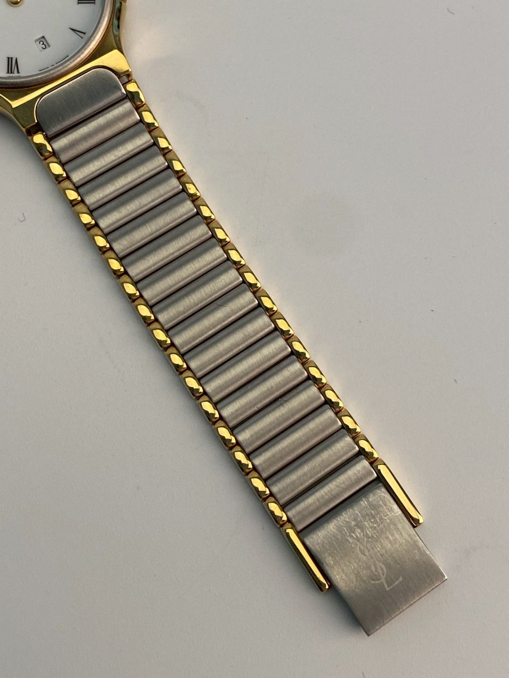 YSL twotone date watch c.0405