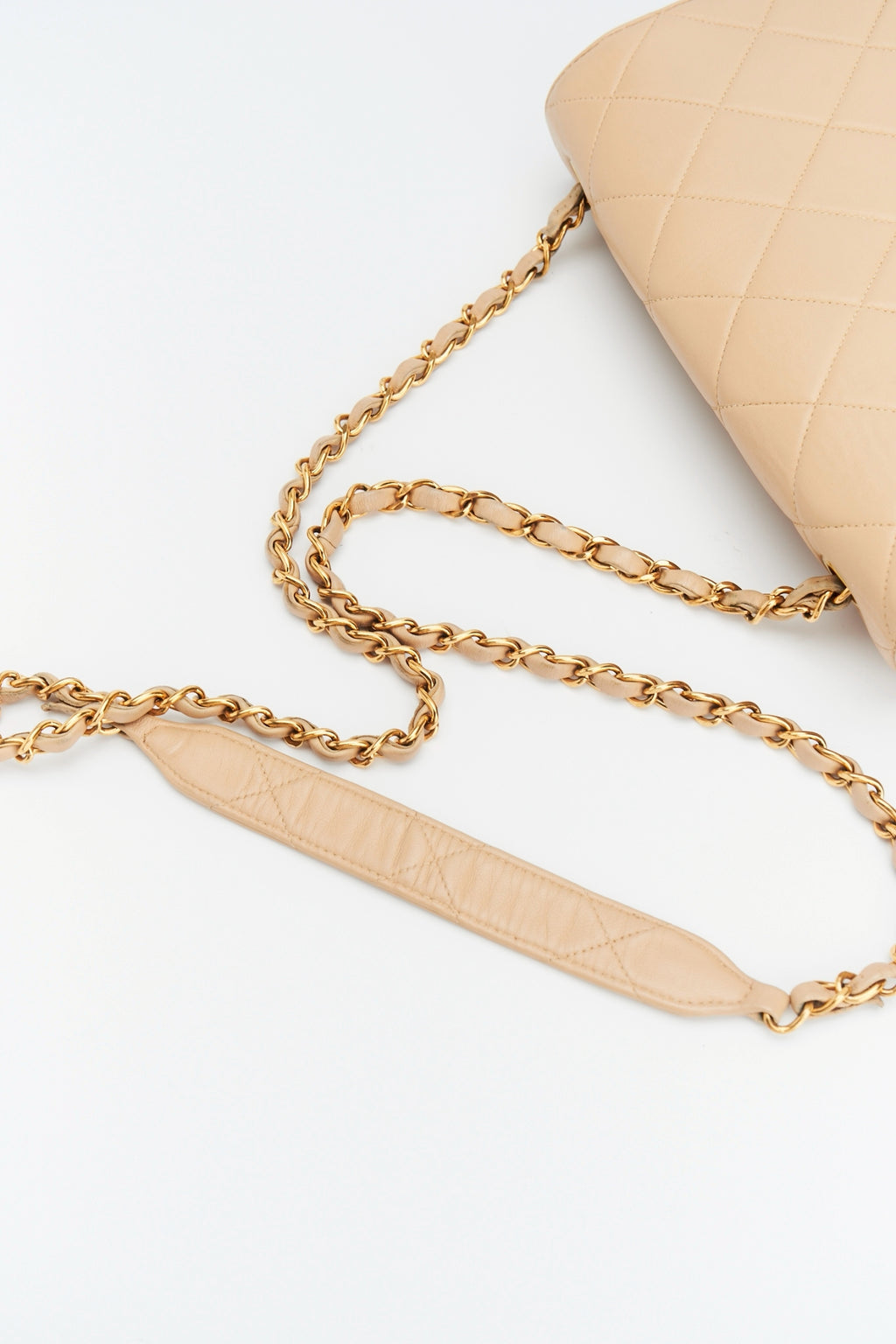 Chanel Quilted shoulder bag beige
