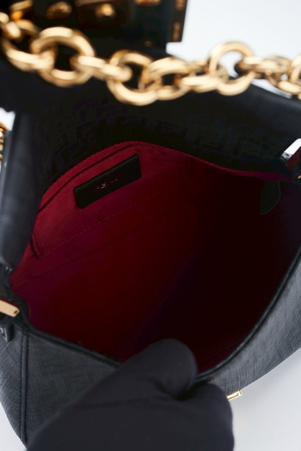 Fendi baguette chain bag