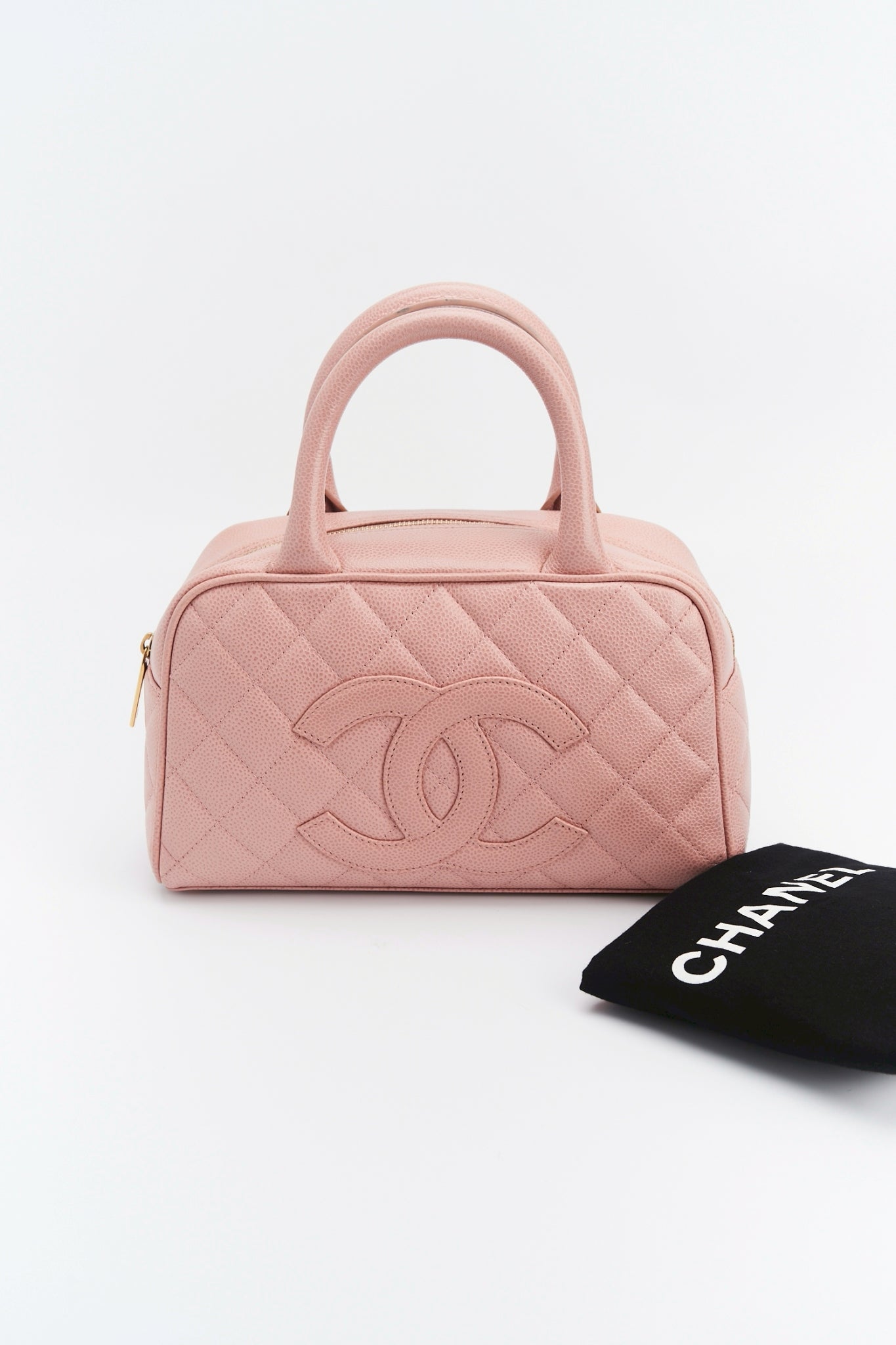 Chanel mini boston pink