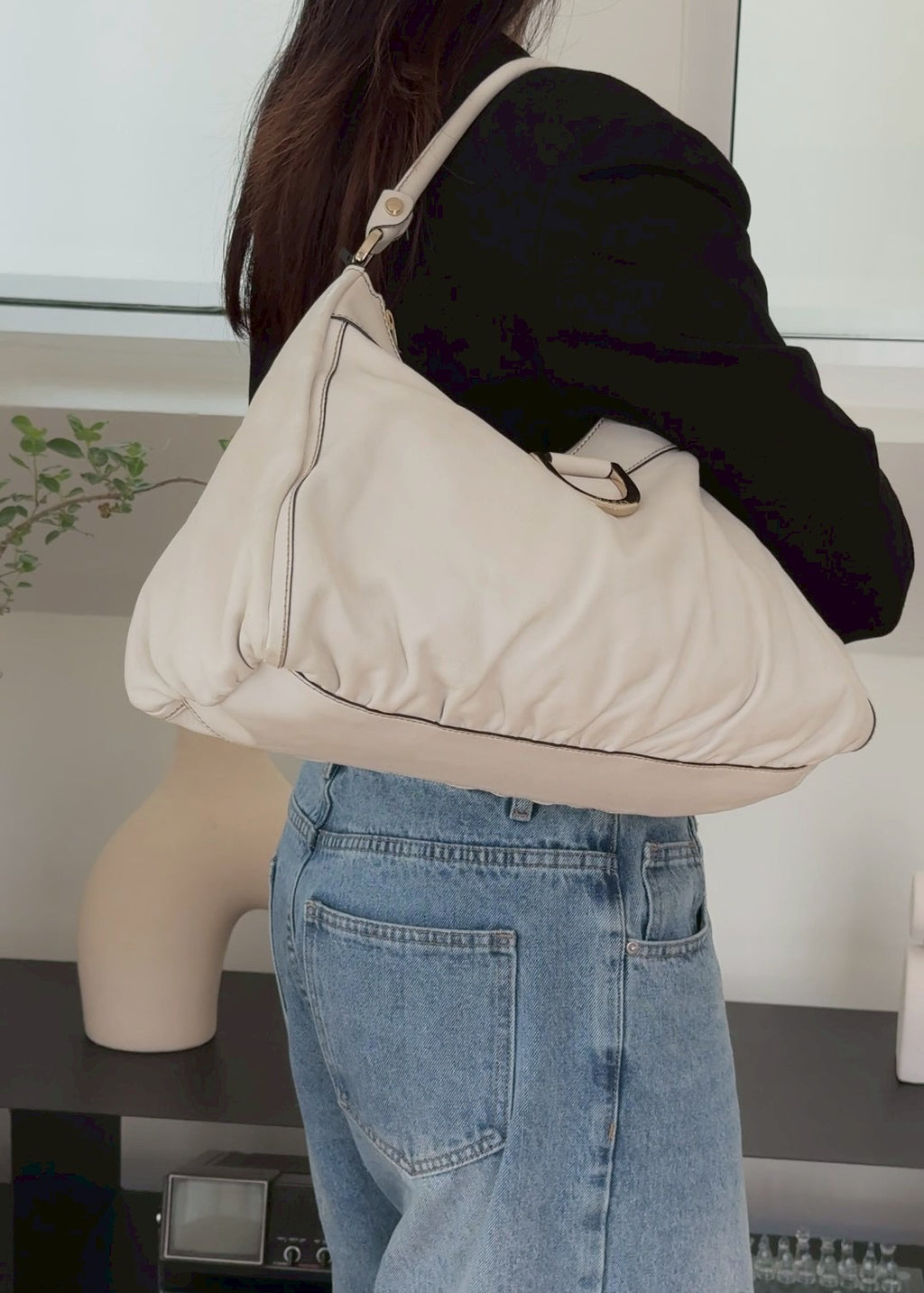 Gucci leather hobo