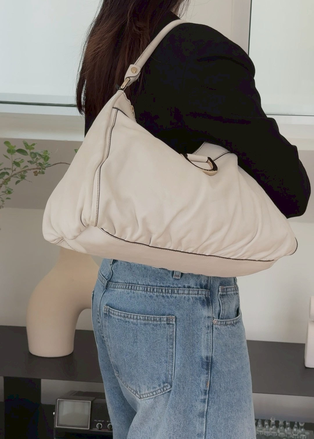 Gucci leather hobo