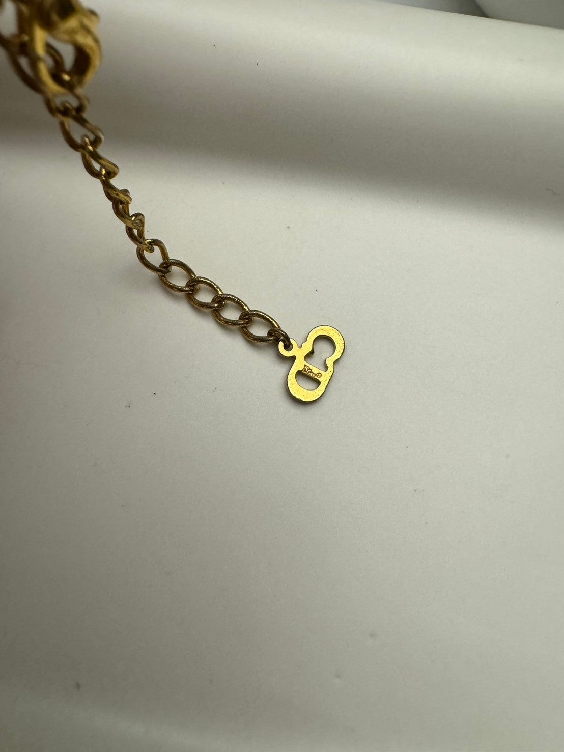 Dior crystal gold necklace