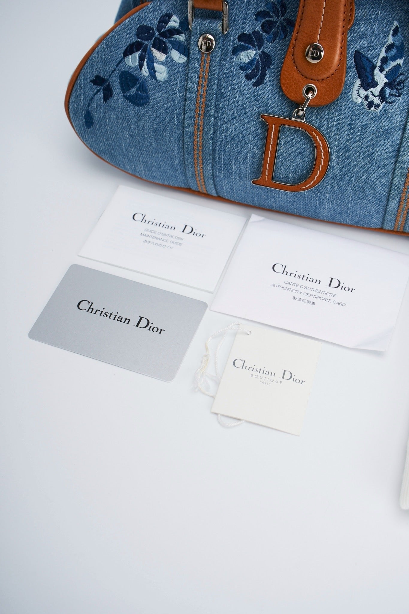 Dior detective denim floral