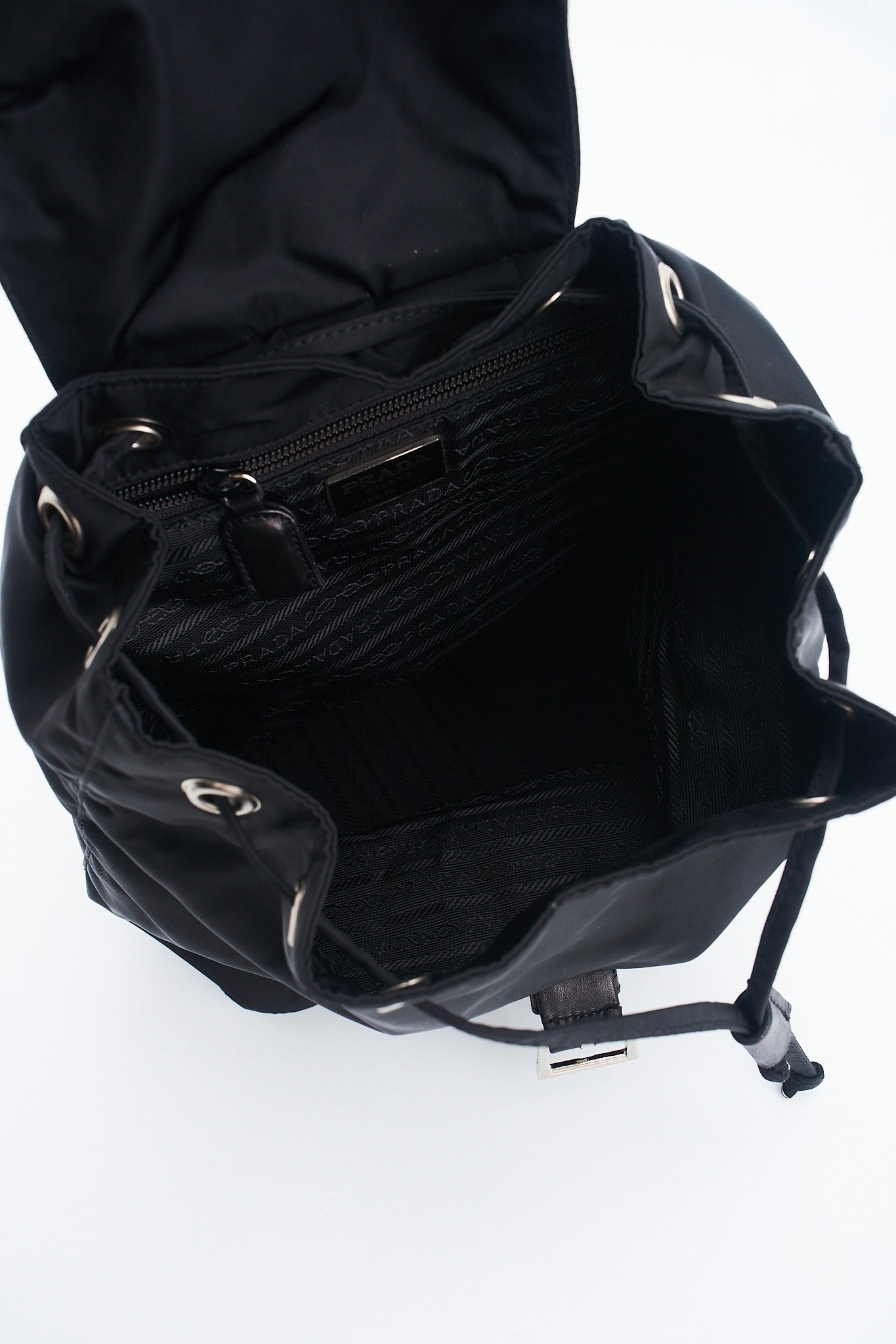 Prada backpack chain