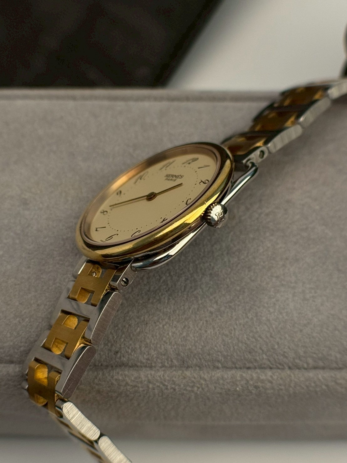 Hermes Arceau cream dial c.0096