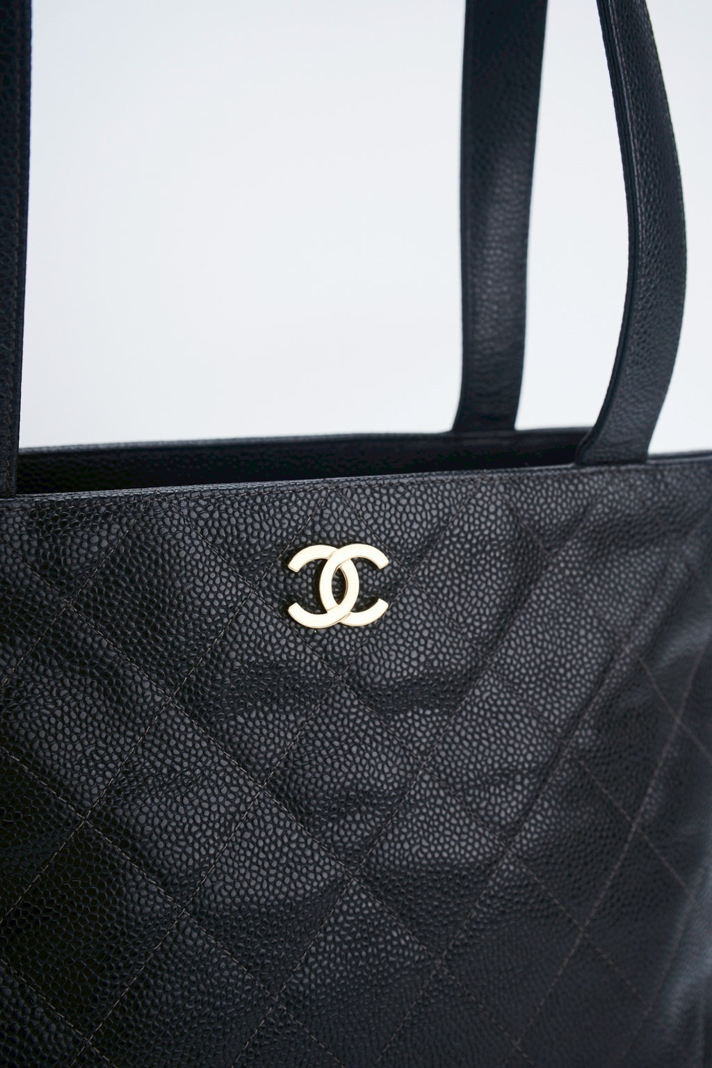 Chanel rhombic quilted caviar
