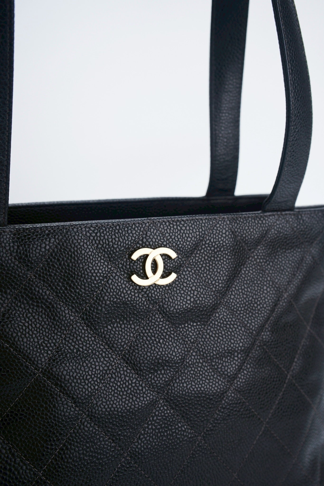 Chanel rhombic quilted caviar