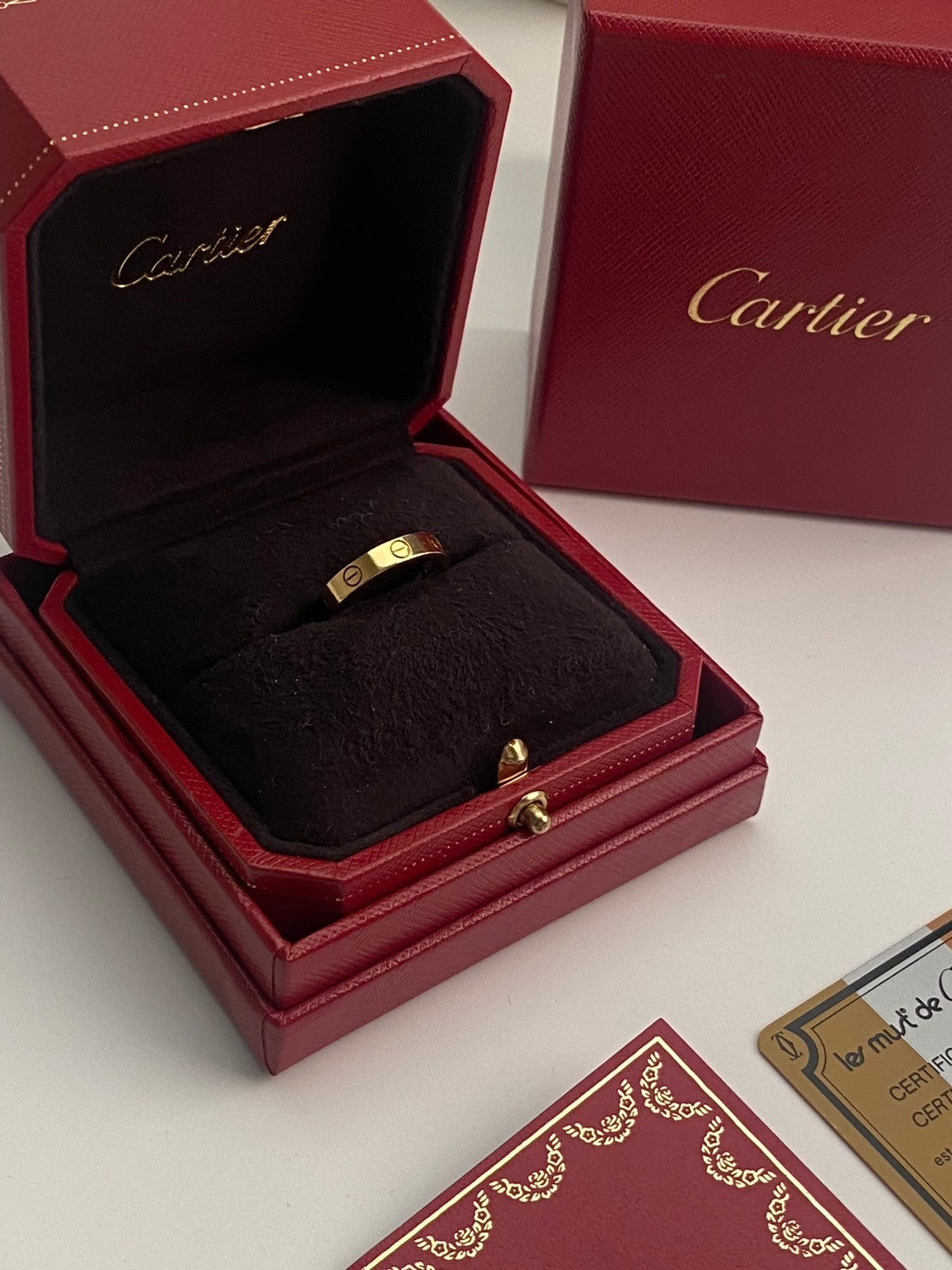 Cartier paris mini love ring 18k 750 #53