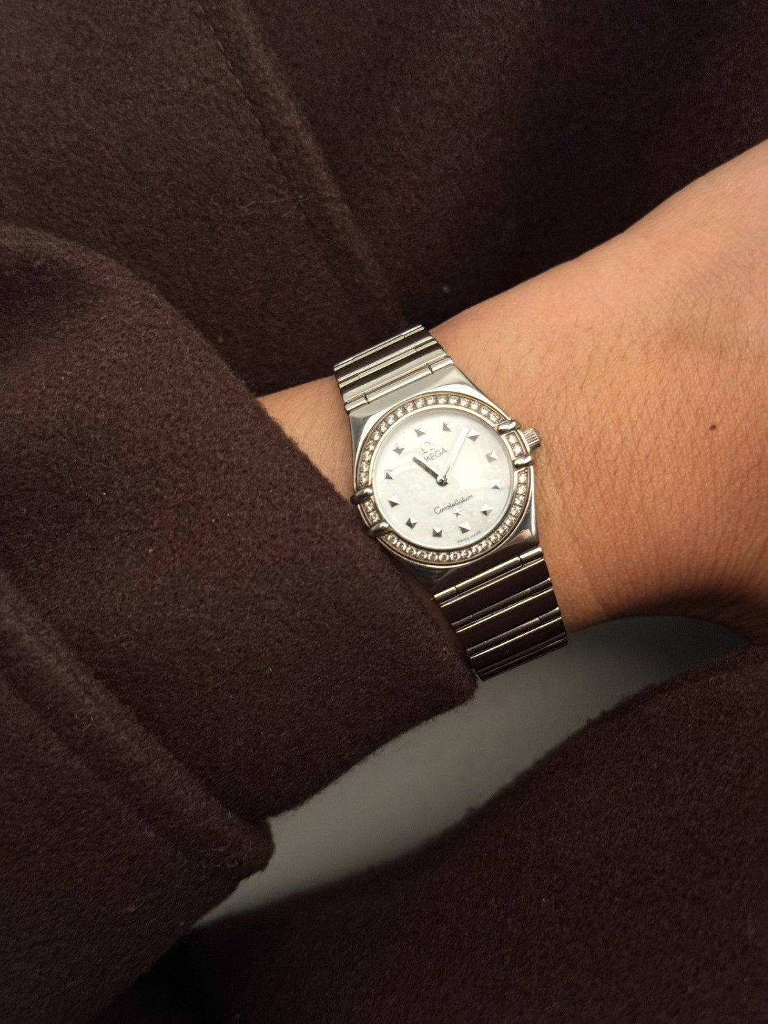 Omega Constellation Diamond Bezel
