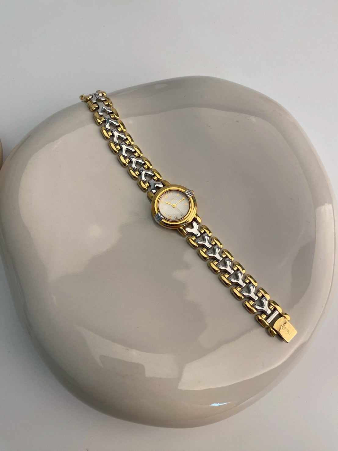 Ysl twotone logo strap c.0029