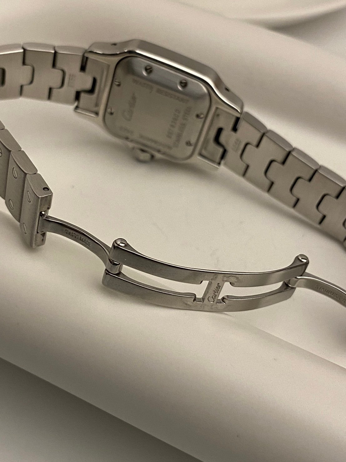 Cartier santos automatic white date