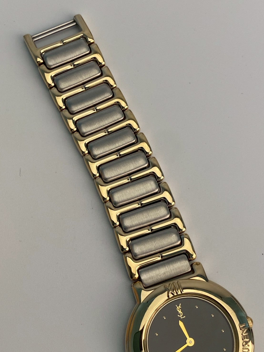 Ysl black dial twotone watch c.0091
