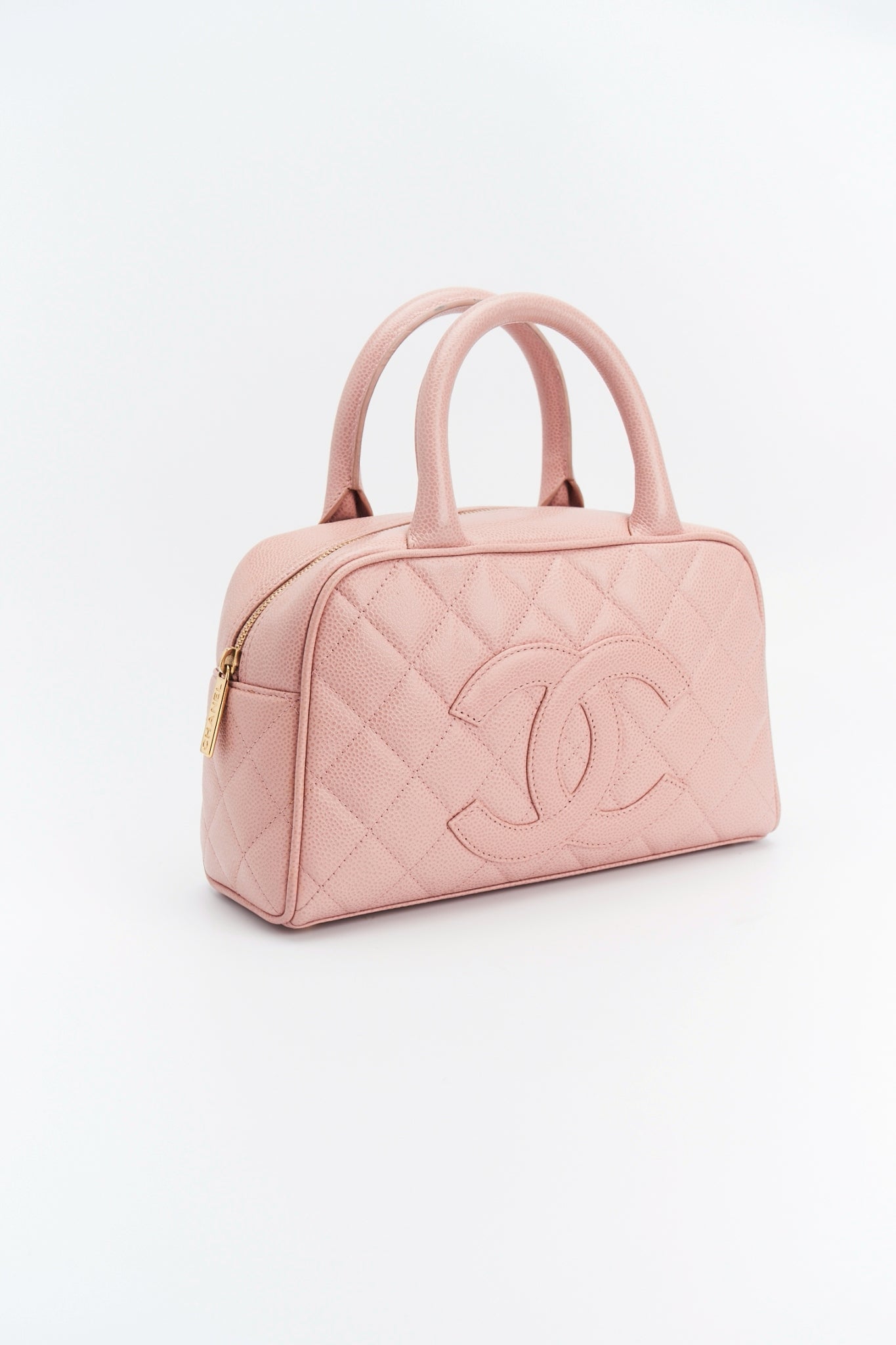 Chanel mini boston pink