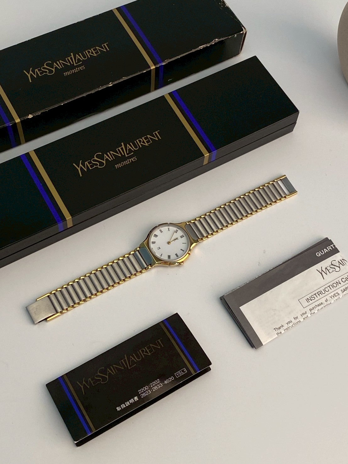 YSL twotone date watch c.0405